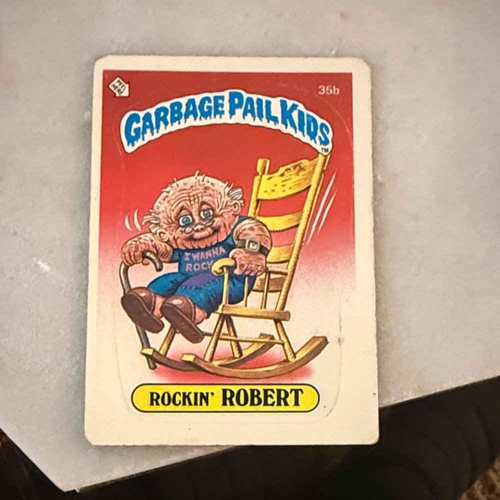 Garbage Pail Kids Rockin' Robert Trading Card
